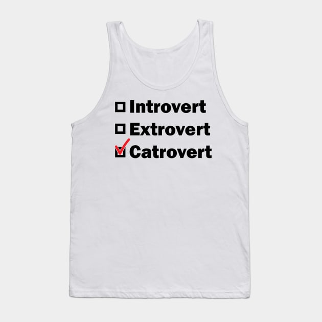 Introvert Extrovert Catrovert Tank Top by Cinestore Merch